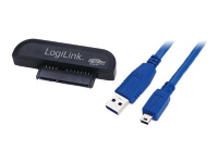 LogiLink USB3.0- till SATA-adapter - Lagringsenhet - SATA 3Gb/s - USB 3.0