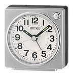 Seiko UK Limited - EU Alarm Clock, Grey & Black, Rectangular