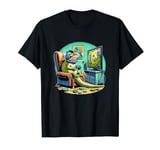 Gecko Gamer Gaming Chair Lizard For Video Game Enthusiast T-Shirt