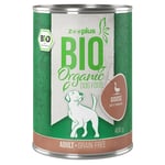 Økonomipakke: 24 x 400 g zooplus Bio - økologisk hundefoder - Øko Gås & Øko Græskar (kornfri)