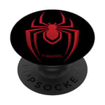 PopSockets Marvel Spider-Man: Miles Morales Game Spider Icon PopSockets PopGrip: Swappable Grip for Phones & Tablets