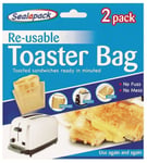 4 Reusable Toaster Toastie Sandwich Toast Bags Pockets Toasty Non Stick Lunch