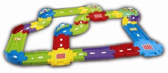 VTech 148103 Toot-Toot Drivers Deluxe Car Track Set Baby Toy, with 30 Track Pieces, Suitable for 1, 2, 3+ Year Olds, English Version, Multi-color, 21.6 x 8.9 x 25.4 centimeters