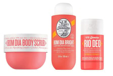 Sol de Janeiro Bom Dia Bright Bundles,Body Scrub + Body Wash  + Deodorant