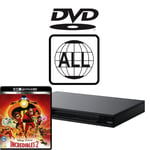 Sony Blu-ray Player UBP-X800 MultiRegion for DVD inc Incredibles 2 4K UHD