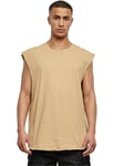 Urban Classics Men's Open Edge Sleeveless Tee T-Shirt, Unionbeige, XL