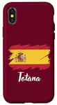 Coque pour iPhone X/XS Totana Espagne Drapeau Espagne Totana