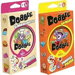 Dobble Zygomatic - LOT : 1 Gourmandise + 1 Animaux - Jeu de société - Jeu de Cartes - Jeux Enfants à partir de 4 Ans - 2 à 8 Joueurs - 15 Minutes