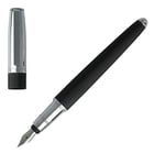 Hugo Boss HSV8422"Illusion Classic" Fountain Pen - Black/Chrome