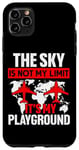 Coque pour iPhone 11 Pro Max Drapeau américain vintage The Sky Is Not My Limit It's My Playground