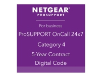NETGEAR ProSupport OnCall 24x7 Category 4 - Teknisk kundestøtte - rådgivning via telefon - 5 år - 24x7 - for NETGEAR M6100-44G3-POE+