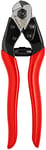 FELCO C7 Cisaille à câble à une main (coupe ø 7 mm, cisaille à câble, lame + boulon en acier de qualité, poignées avec revêtement plastique)