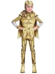 Childs Wonder Woman 1984 Gold Fancy Dress Costume Superhero Diana Prince Girls