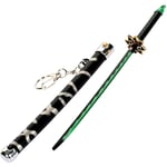 Demon Slayer Sword Mini Katana Nyckelringar Anime Figur Tanjiro För Män Kimetsu No Yaiba Zenitsu Nyckelring Cosplay hänge