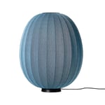Made By Hand Knit-Wit 65 High Oval Level floor lamp Blue stone