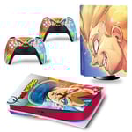 Kit De Autocollants Skin Decal Pour Console De Jeu Ps5 Corps Entier Anti-Rayures Dragon Ball Dragon, Version Cd-Rom T1469