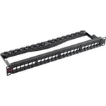 Simply45 Patchpanel Rack 24 Port olastad Shielded 1U