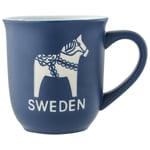 Nordic Souvenir Dalahäst Sweden Mugg Blå