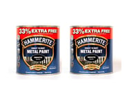 Hammerite Metal Paint Smooth - Black - 2L Value Pack