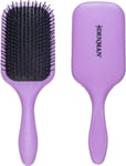 Denman Tangle Tamer Ultra (Violet) Detangling Paddle Brush For Curly Hair And B