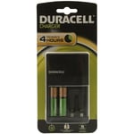 Duracell Plug-in Battery Charger with 2x AA Batteries