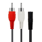 Audio Cable 3.5mm To 2 Rca Male Female Aux Cord