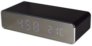 AV:Link | Wireless Fast Charging Digital Alarm Clock | Black