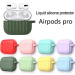 Durable Earphone Case Silicone Protective Cover For Airpods Pro K Taro Purple