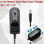 Smart laddare 8.4v 1a för 7.4v 7.2v Li-ion Li-po batteri Auto-stop