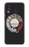 Retro Rotary Phone Dial On Case Cover For Samsung Galaxy A40