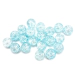 Hobby and Crafting Fun Glaspärlor 8 mm - Blue Jeans 20 st