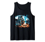 Astronaut Stranded in a Distant Planet Calming Funny Trippy Tank Top