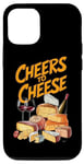 Coque pour iPhone 12/12 Pro Vive la fête du fromage et du bon vin