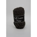 Soft Lama Fine Garn Babylama 50 g Svarta Fåret