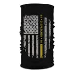 KCOUU 911 Dispatcher Thin Gold Line USA Flag Variety Head Scarf Warmer Face Mask Super Soft And Stretchy Neck Gaiter Windproof Sports Mask balaclava