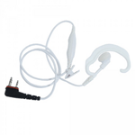 ProEquip PRO-P240LP White headset with inline mic & C-Shell,