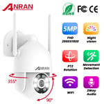ANRAN Smart Security Camera Wireless Outdoor 5MP CCTV PTZ 2-Way Audio WiFi Home