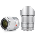 VILTROX Silver 33mm F1.4 XF Lens for Fuji x,Auto Focus Compact APS-C Prime Lens for Fujifilm X-mount Mirrorless Camera X-T4 X-T3 X-T2 X-T30 X-T20 X-T10 X-PRO3 X-H1 X-A7 X-T200