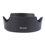 Caruba EW-63C Camera Lens Adapter, Camera Lens Adapters (Canon EF-S, Canon EF-S, Black, Canon EF-S 18-55mm f 3.5-5.6 IS STM Lens)