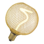 LED Lampa E27 Filament Spiral Glob Guld 170lm DIM 3,5W/818