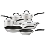 Circulon Pan Set with Glass Lids Dishwasher Safe Kitchen Cookware - Pack of 6
