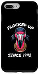 Coque pour iPhone 7 Plus/8 Plus En groupe depuis 1992, Funny Flamingo Christmas en juillet
