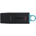 KINGSTON DataTraveler® Exodia 64GB USB-minne - Med skyddskåpa och nyckelringar