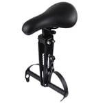 Kids Bike Seat for Mountain Bikes, Detachable Front Mounted Bicycle Seats for Child, Compatible with All Adult MTB | Easy to Install -Black