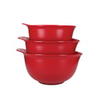 3pc Nesting Mixing Bowl Set - Empire Red