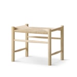 Fredericia Furniture - Wegner J16 Stool Såpad Ek Natursits - Natur - Beige - Pallar - Naturmaterial/Trä