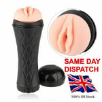 3D Realistic Man Male Vibrating Vagina Flesh Masturbation Vibrator Cup Sex Toys