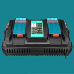 For Makita DC18RD 18V LI-Ion Twin Port Rapid Battery Charger Dual Port