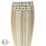 VITU Gold24 Clip-on Hair Extensions #88 Blond 60cm - 7 Delar