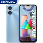 Telephone Portable Pas Cher 4G Blackview A52 6.5 pouces 2Go+64Go-TF 1To 5180mAh 13MP+5MP Android 12 Dual SIM,Face ID - Bleu Glace